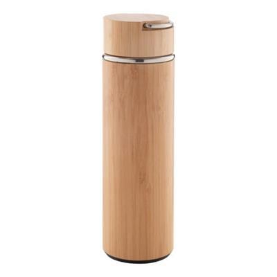 Bouteille isotherme de 450 ml en bambou Vyares