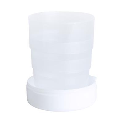 Mug blanc pliable en plastique 220 ml Berto