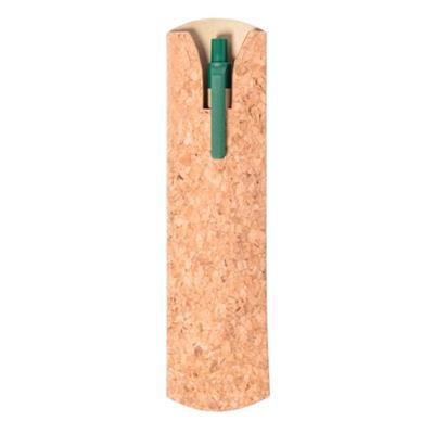 Etui pratique pour stylo en liège Brunia