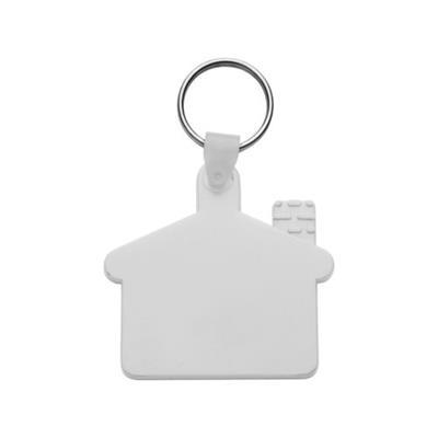 Porte-clés de forme maison en plastique Cottane