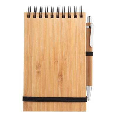 Carnet de notes A6 à spirale en bambou Lardye