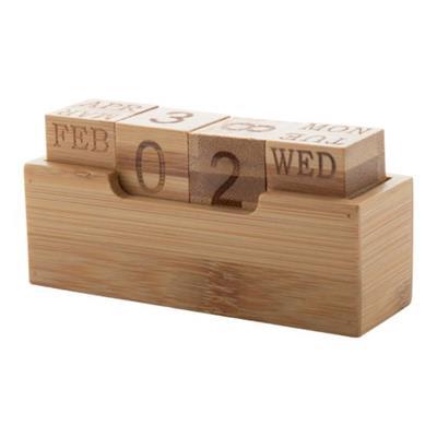 Calendrier perpétuel en bambou naturel Turya
