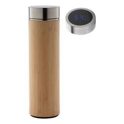 Thermos avec thermomètre en acier Boombe