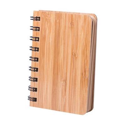 Carnet de poche format A7 chic en bambou Pemtun