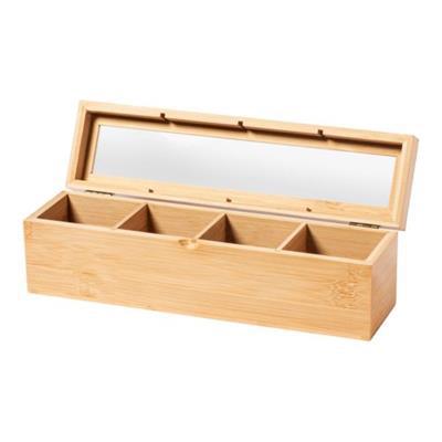 Boîte à thé écologique en bambou Zirkona