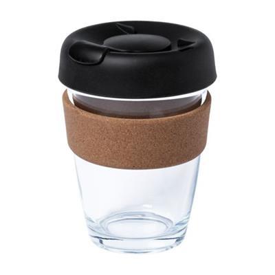 Mug de voyage de 300ml en verre borosilicate Dyras