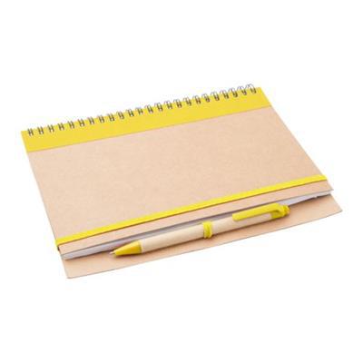 Carnet A5 en papier recyclé avec stylo Tuney