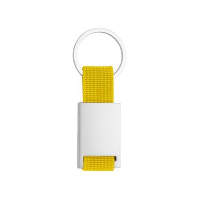 Porte-clés bicolore en métal/nylon Yips