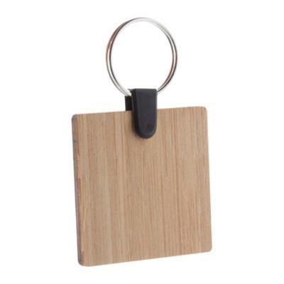 Porte-clés en bambou carré Bambiers