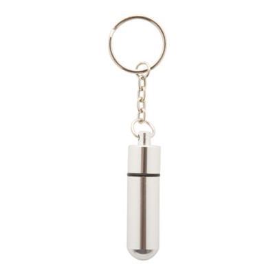 Porte-clés pilulier en aluminium Alumpillier