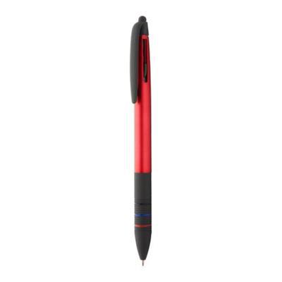 Stylo à bille 3 couleurs avec stylet Guboa