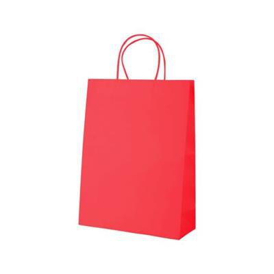 Sac en papier coloré avec poignée courte Store