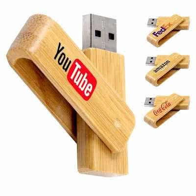Clé USB en bois rotative Irvine