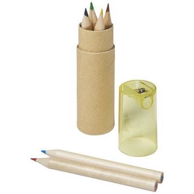 Set de 6 crayons de couleur en papier Kramer
