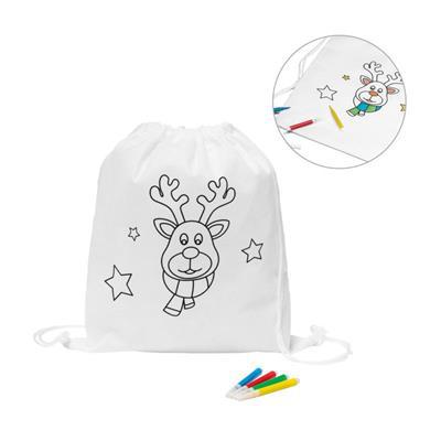 Sac à dos à cordon pour coloriage non-tissé Ongelt