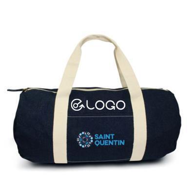 Sac polochon en jean coton Meltan