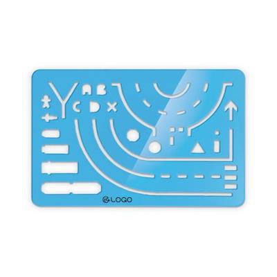 Règle normographe pratique en plastique PS Duko