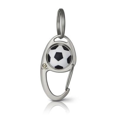 Porte-clés forme ballon en métal Fader