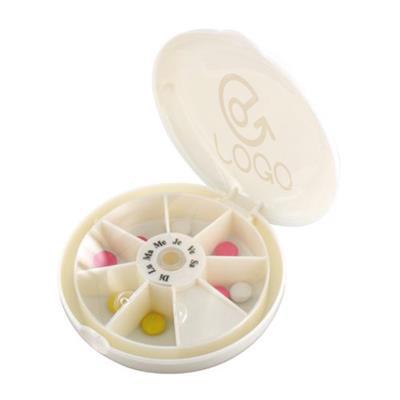 Pilulier rond hebdomadaire en plastique ABS Ubsat