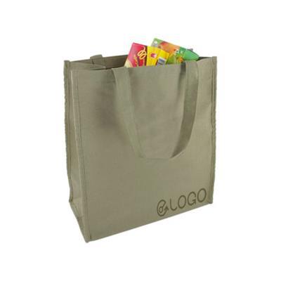Sac shopping en lin contrecollé avec anses Honga