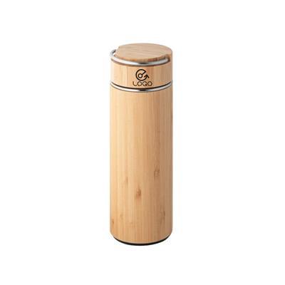 Bouteille isothermique de 440 ml en bambou Roddie