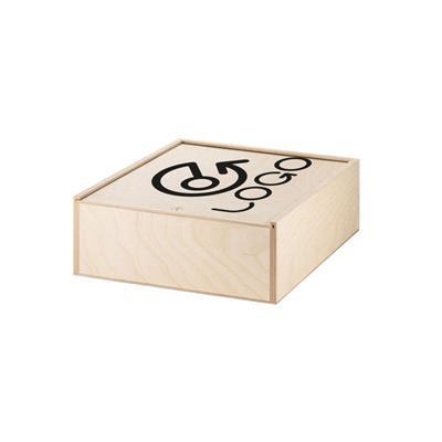 Boîte en bois avec couvercle coulissant Nurea