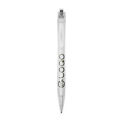 Stylo à bille en PET recyclé transparent Honuot