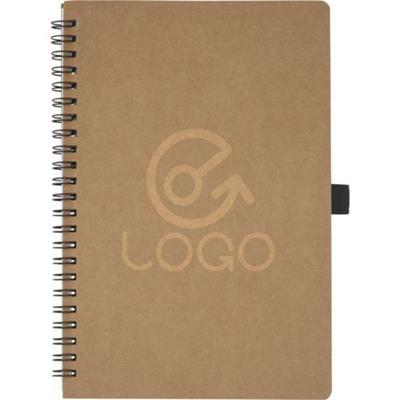 Carnet A5 à spirales en carton recyclé Cobbel