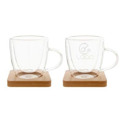 Set de tasses expresso en verre de 90 ml Hofya