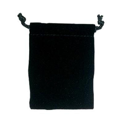 Pochette suédine vierge en noir