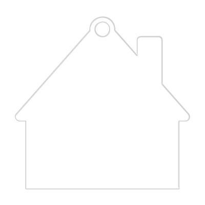 porte clés jeton maison blanc