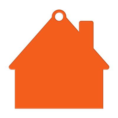 porte clés jeton maison orange