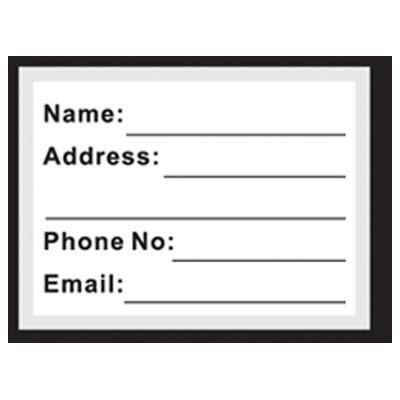 Etiquette d’identification